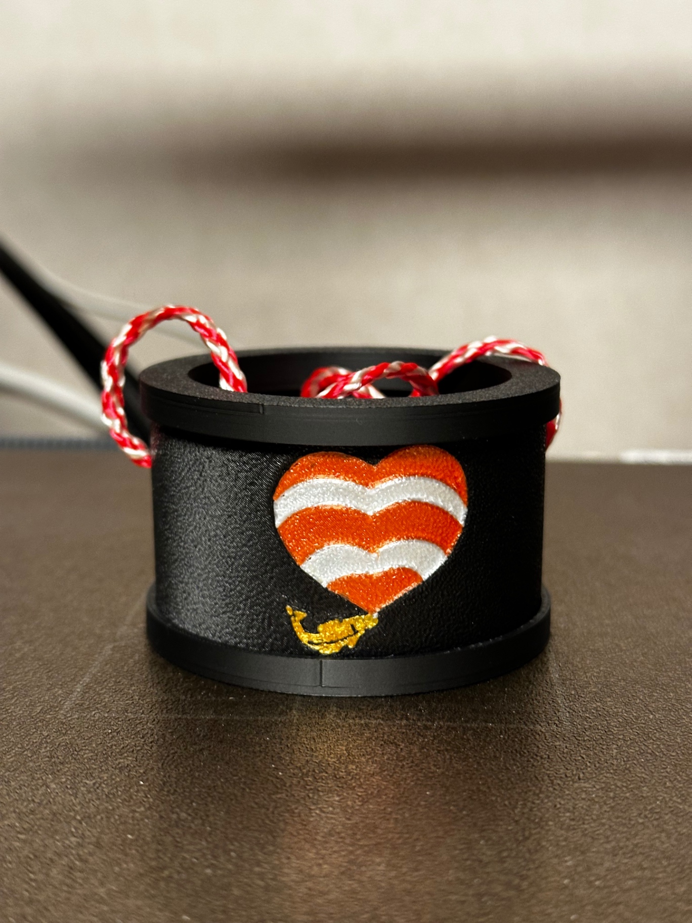 3D-gedruckter, umhängbarer Glashalter für das Backfischfest Worms